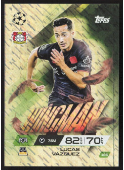 Lucas Vazquez, Kartička, 2025-26 Topps Match Attax EXTRA UEFA Champions League, INSERT