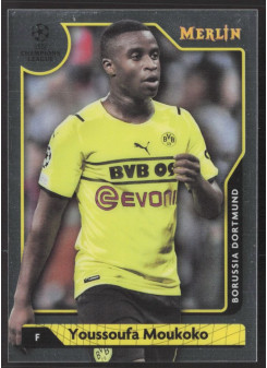 Youssoufa Moukoko, Kartička, Topps Merlin Chrome UEFA Club Competitions 2021-2022, BASE