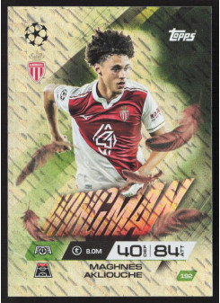 Maghnes Akliouche, Kartička, 2025-26 Topps Match Attax EXTRA UEFA Champions League, INSERT