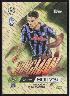 Nicola Zalewski, Kartička, 2025-26 Topps Match Attax EXTRA UEFA Champions League, INSERT