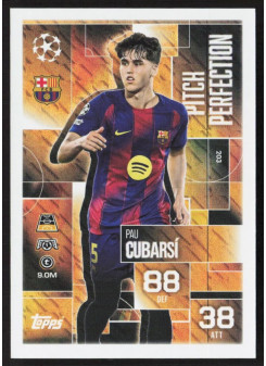 Pau Cubarsi, Kartička, 2025-26 Topps Match Attax EXTRA UEFA Champions League, INSERT