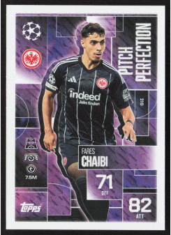 Fares Chaibi, Kartička, 2025-26 Topps Match Attax EXTRA UEFA Champions League, INSERT