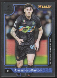 Alessandro Bastoni, Kartička, Topps Merlin Chrome UEFA Club Competitions 2021-2022, BASE