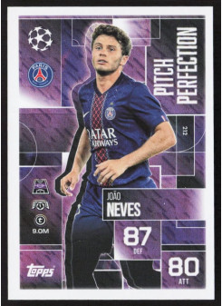 João Neves, Kartička, 2025-26 Topps Match Attax EXTRA UEFA Champions League, INSERT