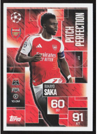 Bukayo Saka, Kartička, 2025-26 Topps Match Attax EXTRA UEFA Champions League, INSERT