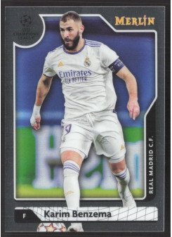 Karim Benzema, Kartička, Topps Merlin Chrome UEFA Club Competitions 2021-2022, BASE