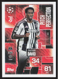 Jonathan David, Kartička, 2025-26 Topps Match Attax EXTRA UEFA Champions League, INSERT