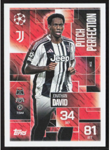 Jonathan David, Card, 2025-26 Topps Match Attax EXTRA UEFA Champions League, INSERT