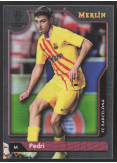 Pedri, Kartička, Topps Merlin Chrome UEFA Club Competitions 2021-2022, BASE