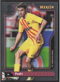 Pedri, Kartička, Topps Merlin Chrome UEFA Club Competitions 2021-2022, BASE