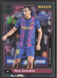 Nico González, Kartička, Topps Merlin Chrome UEFA Club Competitions 2021-2022, BASE