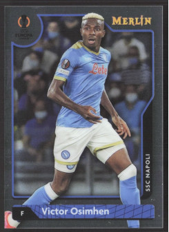 Victor Osimhen, Kartička, Topps Merlin Chrome UEFA Club Competitions 2021-2022, BASE