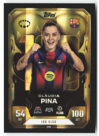 Claudia Pina, Kartička, 2025-26 Topps Match Attax EXTRA UEFA Champions League, INSERT