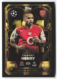 Thierry Henry, Kartička, 2025-26 Topps Match Attax EXTRA UEFA Champions League, INSERT