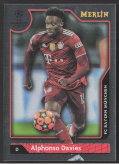 Alphonso Davies, Kartička, Topps Merlin Chrome UEFA Club Competitions 2021-2022, BASE