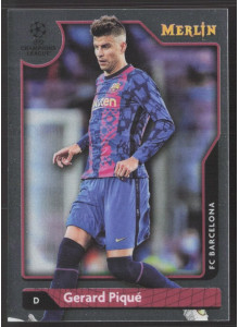 Gerard Piqué, Kartička, Topps Merlin Chrome UEFA Club Competitions 2021-2022, BASE