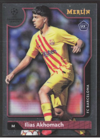 Ilias Akhomach, Kartička, Topps Merlin Chrome UEFA Club Competitions 2021-2022, BASE