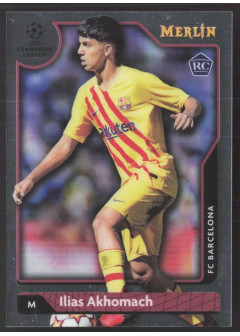 Ilias Akhomach, Kartička, Topps Merlin Chrome UEFA Club Competitions 2021-2022, BASE