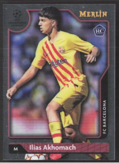 Ilias Akhomach, Kartička, Topps Merlin Chrome UEFA Club Competitions 2021-2022, BASE