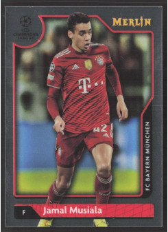 Jamal Musiala, Kartička, Topps Merlin Chrome UEFA Club Competitions 2021-2022, BASE