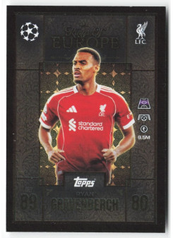 Ryan Gravenberch, Kartička, 2025-26 Topps Match Attax EXTRA UEFA Champions League, INSERT