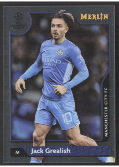 Jack Grealish, Kartička, Topps Merlin Chrome UEFA Club Competitions 2021-2022, BASE