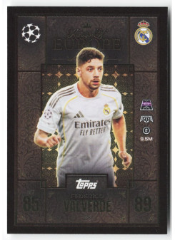 Federico Valverde, Kartička, 2025-26 Topps Match Attax EXTRA UEFA Champions League, INSERT