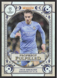 Jack Grealish, Kartička, Topps Merlin Chrome UEFA Club Competitions 2021-2022, INSERT