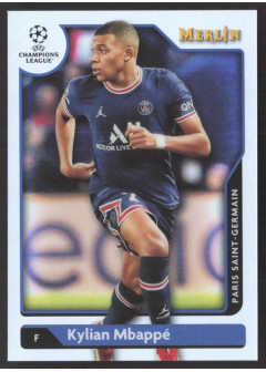 Kylian Mbappé, Card, Topps Merlin Chrome UEFA Club Competitions 2021-2022, Refractor