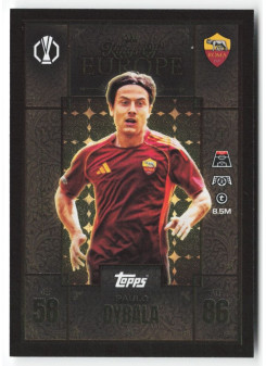 Paulo Dybala, Kartička, 2025-26 Topps Match Attax EXTRA UEFA Champions League, INSERT