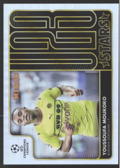 Youssoufa Moukoko, Kartička, Topps Merlin Chrome UEFA Club Competitions 2021-2022, INSERT