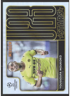 Youssoufa Moukoko, Kartička, Topps Merlin Chrome UEFA Club Competitions 2021-2022, INSERT