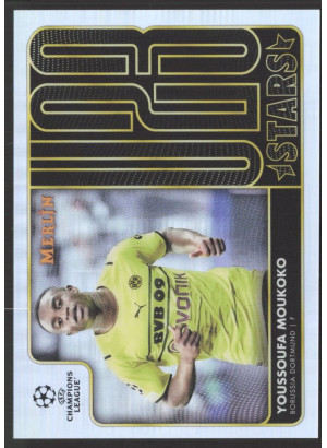 Youssoufa Moukoko, Card, Topps Merlin Chrome UEFA Club Competitions 2021-2022, INSERT
