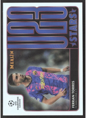 Ferran Torres, Card, Topps Merlin Chrome UEFA Club Competitions 2021-2022, INSERT