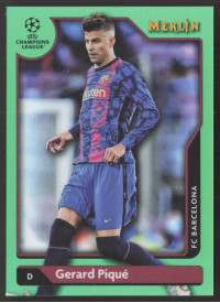 Gerard Piqué, Kartička, Topps Merlin Chrome UEFA Club Competitions 2021-2022, LIMIT