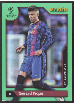 Gerard Piqué, Card, Topps Merlin Chrome UEFA Club Competitions 2021-2022, LIMIT