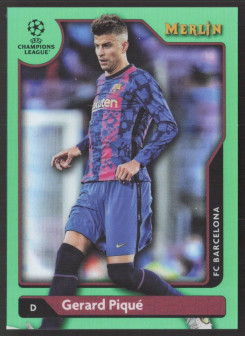 Gerard Piqué, Kartička, Topps Merlin Chrome UEFA Club Competitions 2021-2022, LIMIT