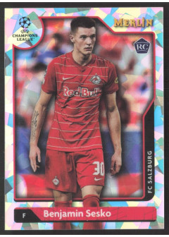 Benjamin Sesko, Card, Topps Merlin Chrome UEFA Club Competitions 2021-2022, LIMIT