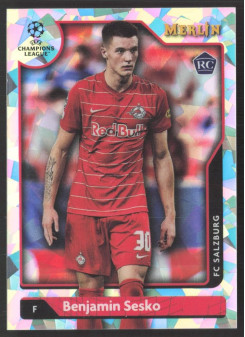 Benjamin Sesko, Kartička, Topps Merlin Chrome UEFA Club Competitions 2021-2022, LIMIT