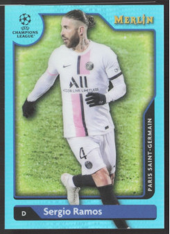 Sergio Ramos, Kartička, Topps Merlin Chrome UEFA Club Competitions 2021-2022, LIMIT