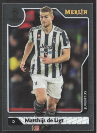 Matthijs de Ligt, Kartička, Topps Merlin Chrome UEFA Club Competitions 2021-2022, BASE