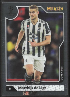 Matthijs de Ligt, Card, Topps Merlin Chrome UEFA Club Competitions 2021-2022, BASE