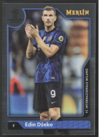 Edin Džeko, Kartička, Topps Merlin Chrome UEFA Club Competitions 2021-2022, BASE