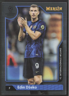Edin Džeko, Card, Topps Merlin Chrome UEFA Club Competitions 2021-2022, BASE