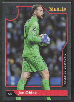 Jan Oblak, Card, Topps Merlin Chrome UEFA Club Competitions 2021-2022, BASE