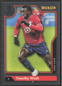 Timothy Weah, Kartička, Topps Merlin Chrome UEFA Club Competitions 2021-2022, BASE