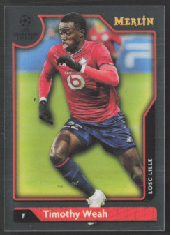 Timothy Weah, Card, Topps Merlin Chrome UEFA Club Competitions 2021-2022, BASE