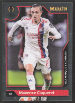 Maxence Caqueret, Card, Topps Merlin Chrome UEFA Club Competitions 2021-2022, BASE