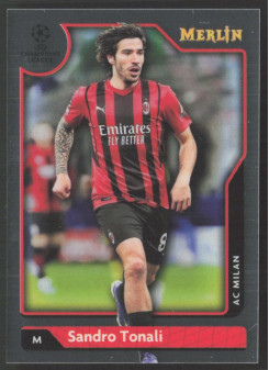 Sandro Tonali, Kartička, Topps Merlin Chrome UEFA Club Competitions 2021-2022, BASE