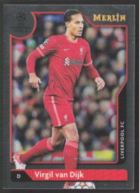 Virgil van Dijk, Kartička, Topps Merlin Chrome UEFA Club Competitions 2021-2022, BASE